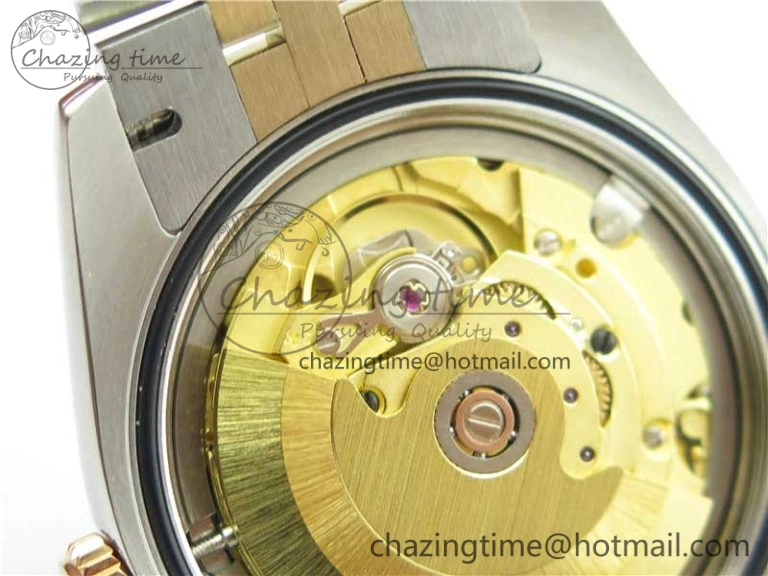 Datejust 36mm 116234 904L SS RG DJF 1:1 Best Edition Brown Dial Diam Markers On SS RG Jubilee Bracelet A2824