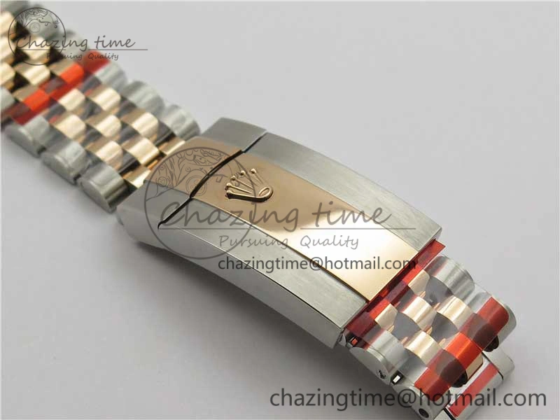 Datejust 36mm 116234 904L SS RG DJF 1:1 Best Edition Brown Dial Diam Markers On SS RG Jubilee Bracelet A2824