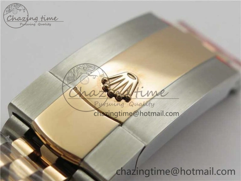 Datejust 36mm 116234 904L SS RG DJF 1:1 Best Edition Brown Dial Diam Markers On SS RG Jubilee Bracelet A2824