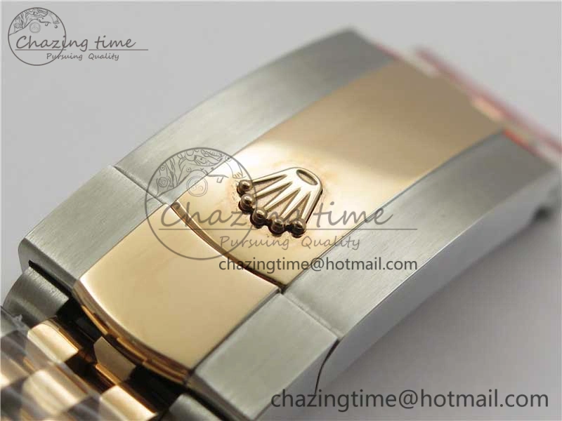 Datejust 36mm 116234 904L SS RG DJF 1:1 Best Edition Brown Dial Diam Markers On SS RG Jubilee Bracelet A2824