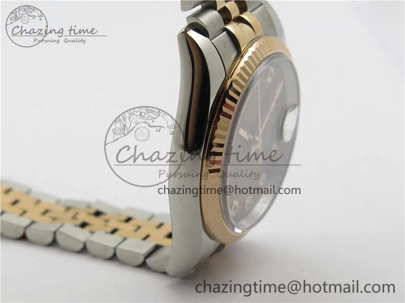 Datejust 36mm 116234 904L SS RG DJF 1:1 Best Edition Brown Dial Diam Markers On SS RG Jubilee Bracelet A2824