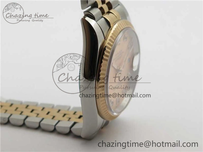 Datejust 36mm 116234 904L SS RG DJF 1:1 Best Edition RG Dial Diam Markers On SS RG Jubilee Bracelet A2824