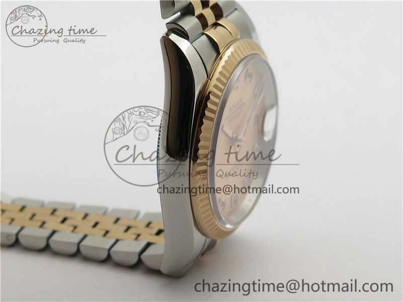 Datejust 36mm 116234 904L SS RG DJF 1:1 Best Edition RG Dial Diam Markers On SS RG Jubilee Bracelet A2824
