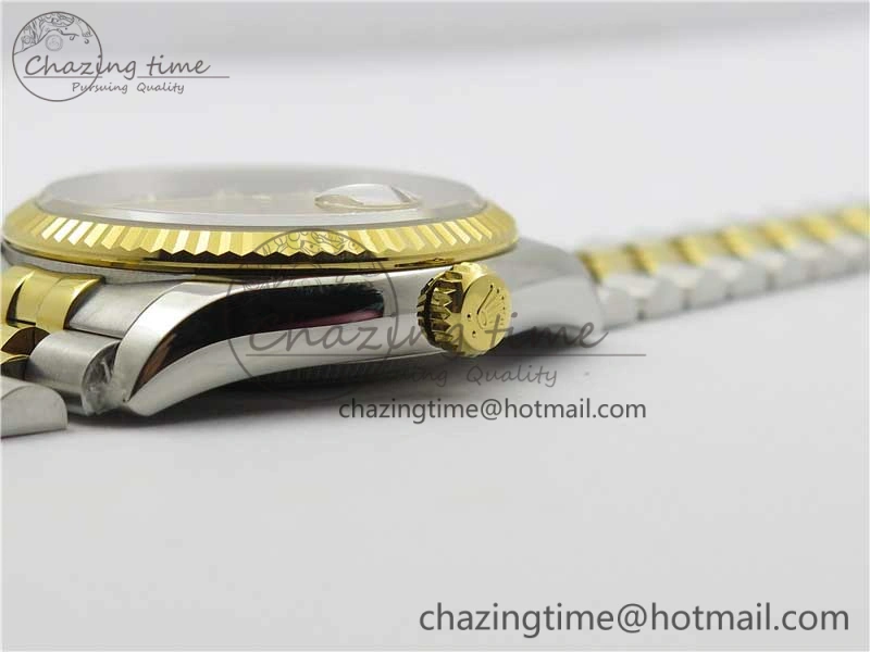Datejust 36mm 116234 904L SS YG DJF 1:1 Best Edition Yellow Dial Diam Markers On SS YG Jubilee Bracelet A2824