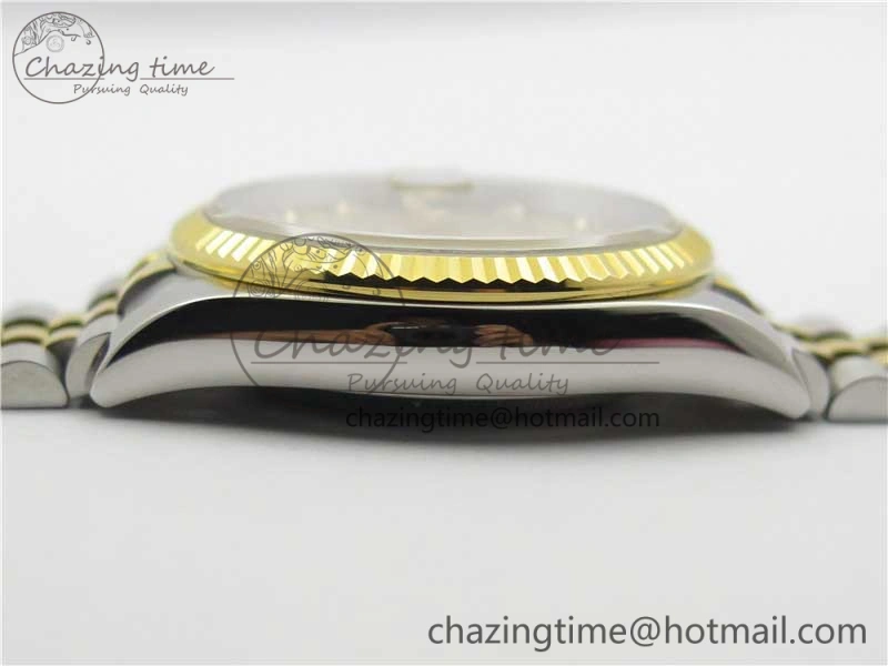 Datejust 36mm 116234 904L SS YG DJF 1:1 Best Edition Yellow Dial Diam Markers On SS YG Jubilee Bracelet A2824