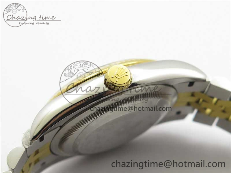 Datejust 36mm 116234 904L SS YG DJF 1:1 Best Edition Yellow Dial Diam Markers On SS YG Jubilee Bracelet A2824