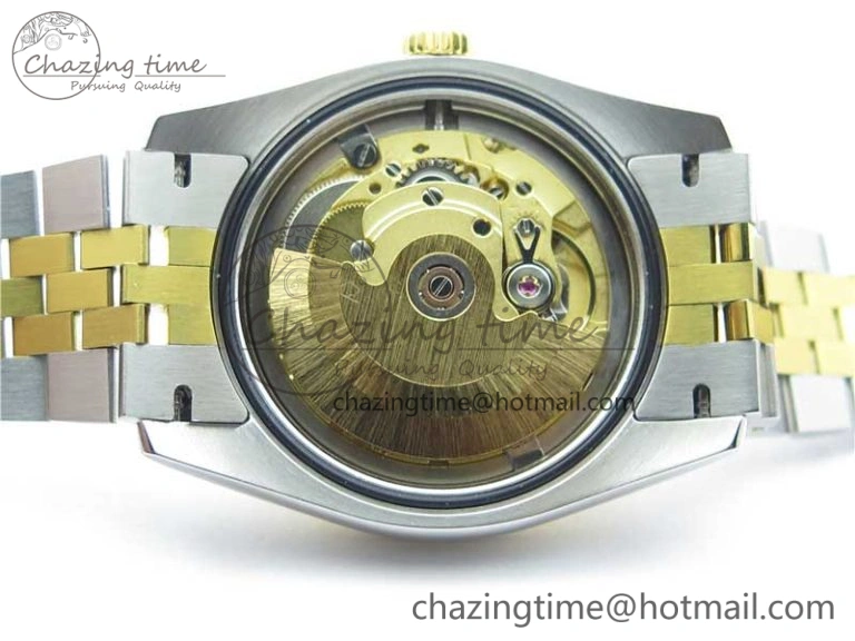 Datejust 36mm 116234 904L SS YG DJF 1:1 Best Edition Yellow Dial Diam Markers On SS YG Jubilee Bracelet A2824