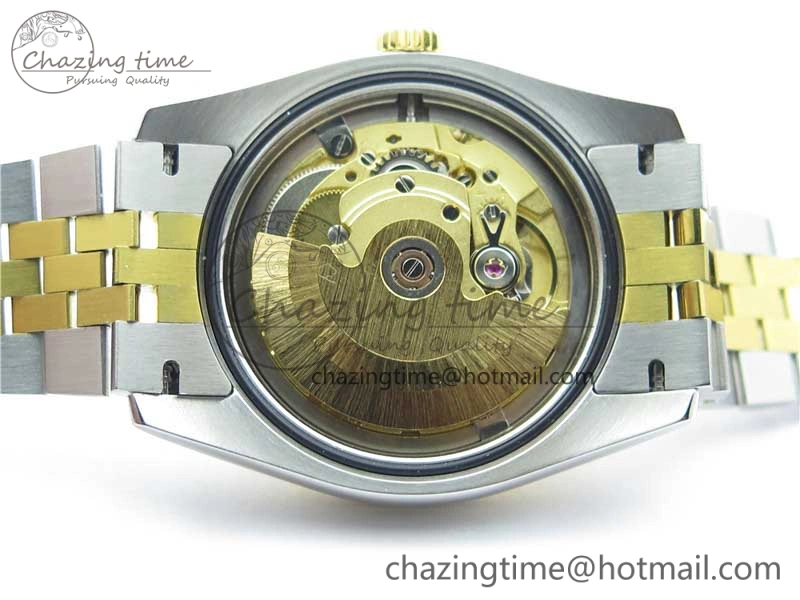 Datejust 36mm 116234 904L SS YG DJF 1:1 Best Edition Yellow Dial Diam Markers On SS YG Jubilee Bracelet A2824