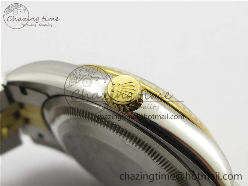 Datejust 36mm 116234 904L SS YG DJF 1:1 Best Edition Yellow Dial Stick Markers On SS YG Jubilee Bracelet A2824