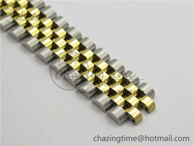 Datejust 36mm 116234 904L SS YG DJF 1:1 Best Edition Yellow Dial Stick Markers On SS YG Jubilee Bracelet A2824