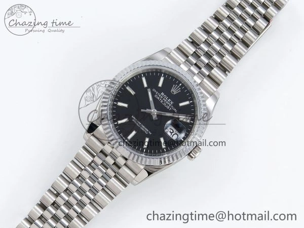 Datejust 36mm 126234 904L Steel HGF 1:1 Best Edition Black Dial on SS Bracelet VR3235