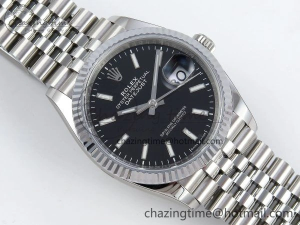 Datejust 36mm 126234 904L Steel HGF 1:1 Best Edition Black Dial on SS Bracelet VR3235