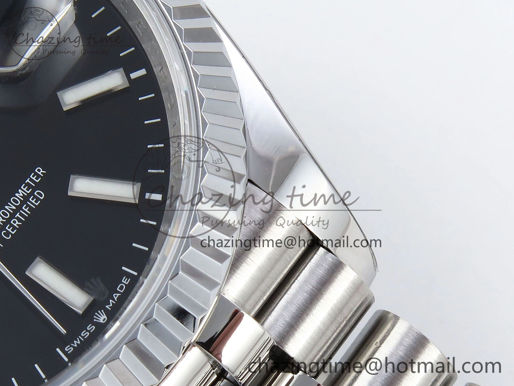 Datejust 36mm 126234 904L Steel HGF 1:1 Best Edition Black Dial on SS Bracelet VR3235