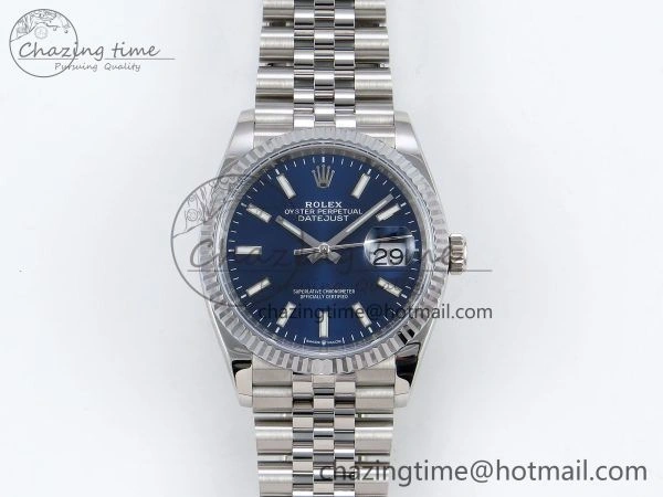 Datejust 36mm 126234 904L Steel HGF 1:1 Best Edition Blue Dial on SS Bracelet VR3235