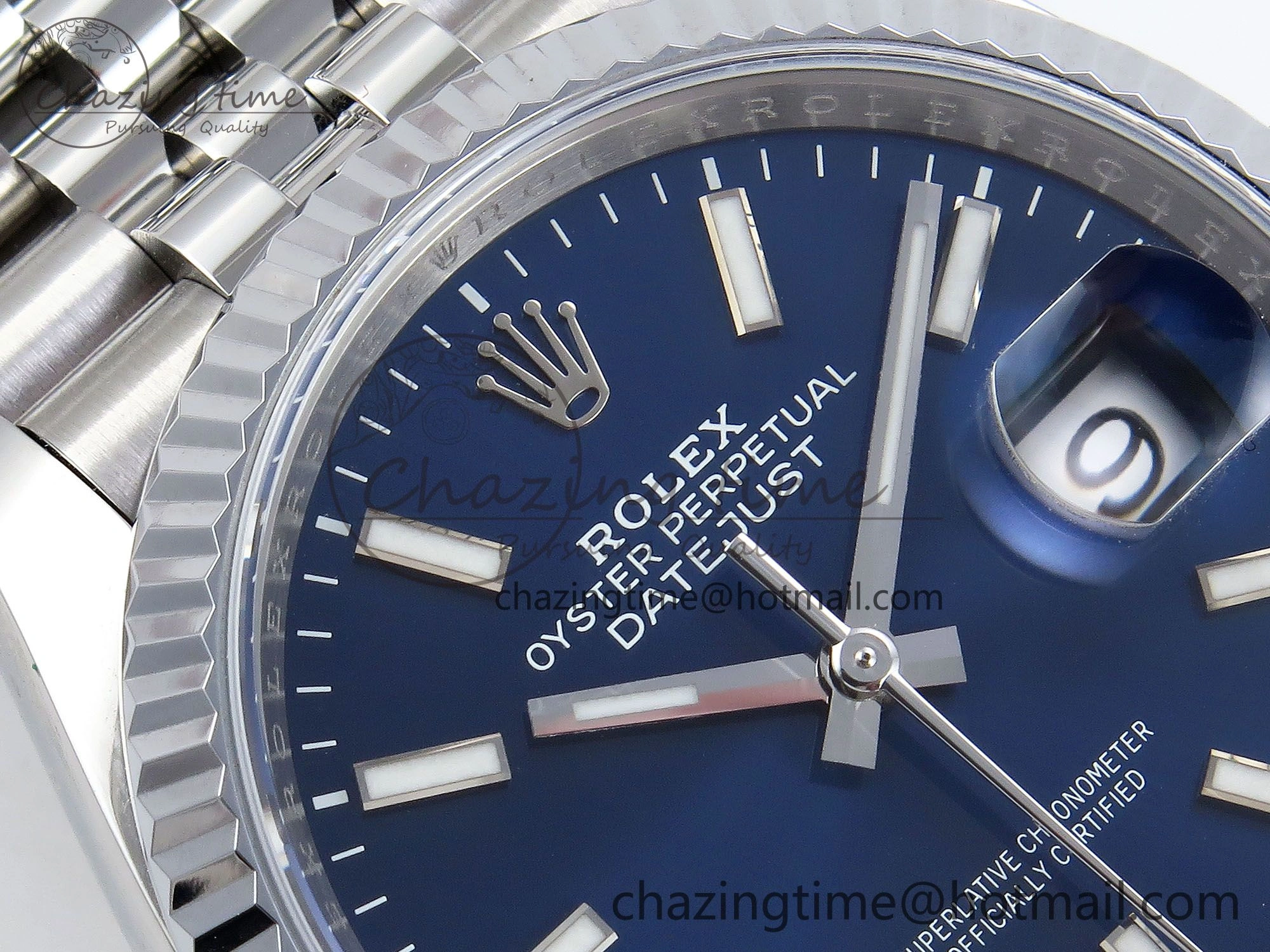 Datejust 36mm 126234 904L Steel HGF 1:1 Best Edition Blue Dial on SS Bracelet VR3235