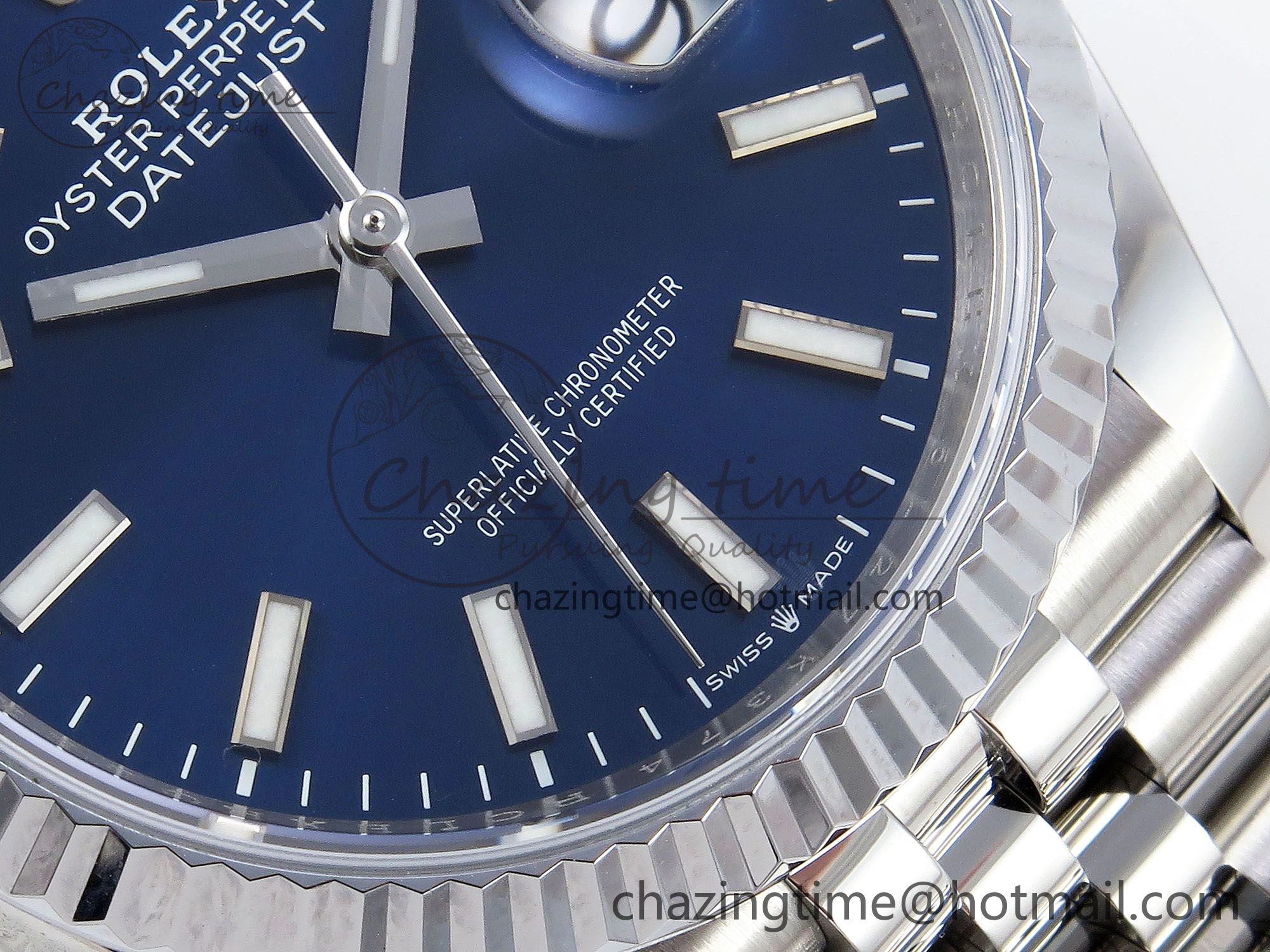 Datejust 36mm 126234 904L Steel HGF 1:1 Best Edition Blue Dial on SS Bracelet VR3235