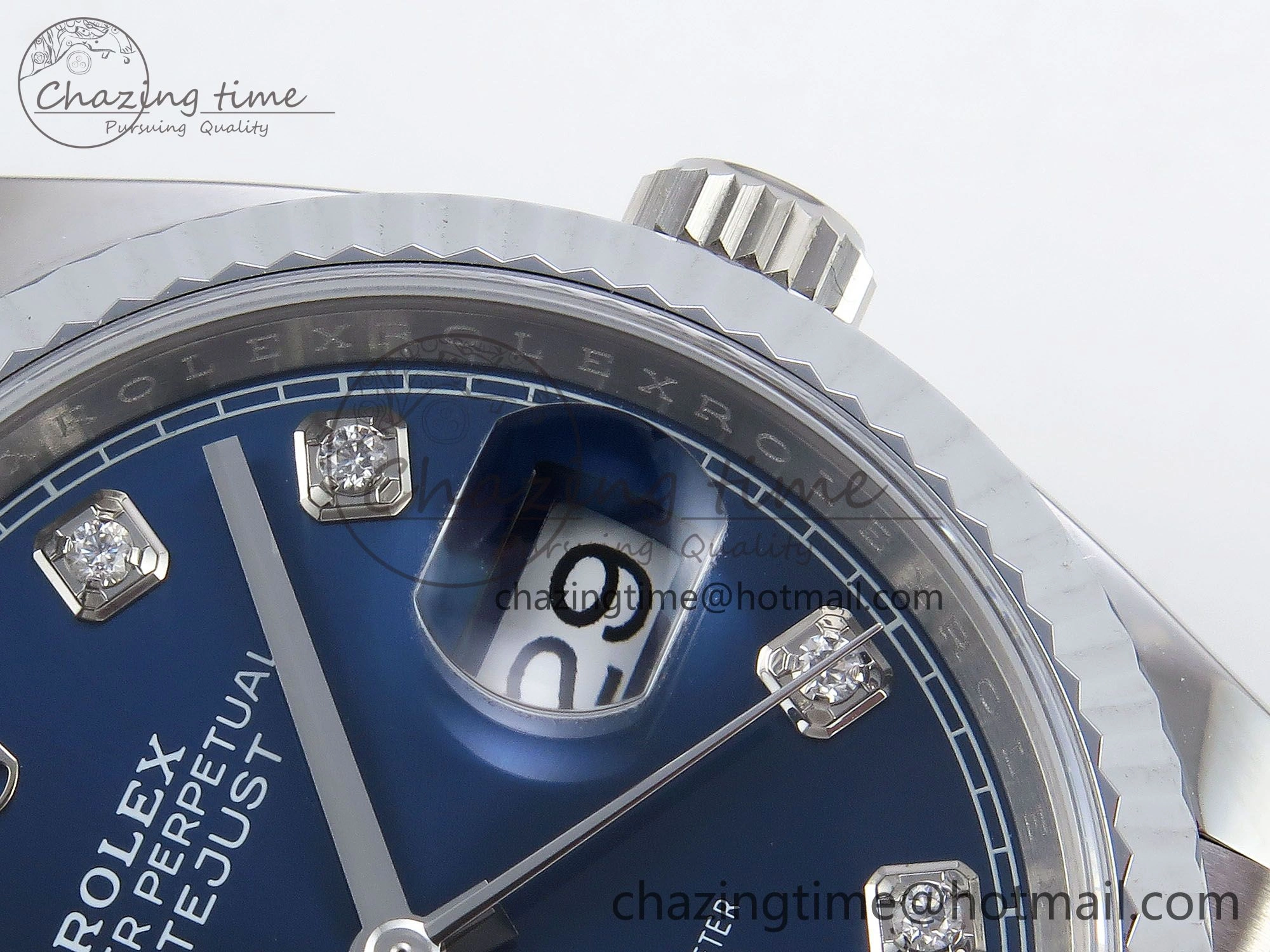 Datejust 36mm 126234 904L Steel HGF 1:1 Best Edition Blue Diamonds Dial on SS Bracelet VR3235