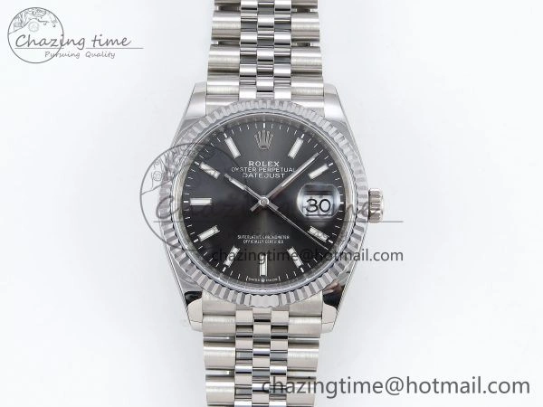 Datejust 36mm 126234 904L Steel HGF 1:1 Best Edition Gray Dial on SS Bracelet VR3235