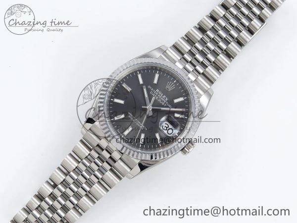 Datejust 36mm 126234 904L Steel HGF 1:1 Best Edition Gray Dial on SS Bracelet VR3235