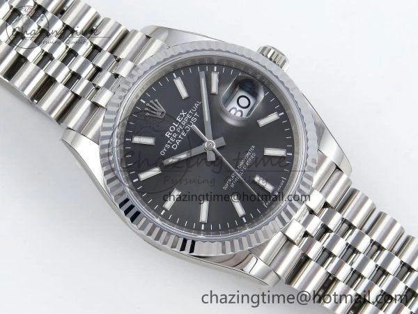 Datejust 36mm 126234 904L Steel HGF 1:1 Best Edition Gray Dial on SS Bracelet VR3235