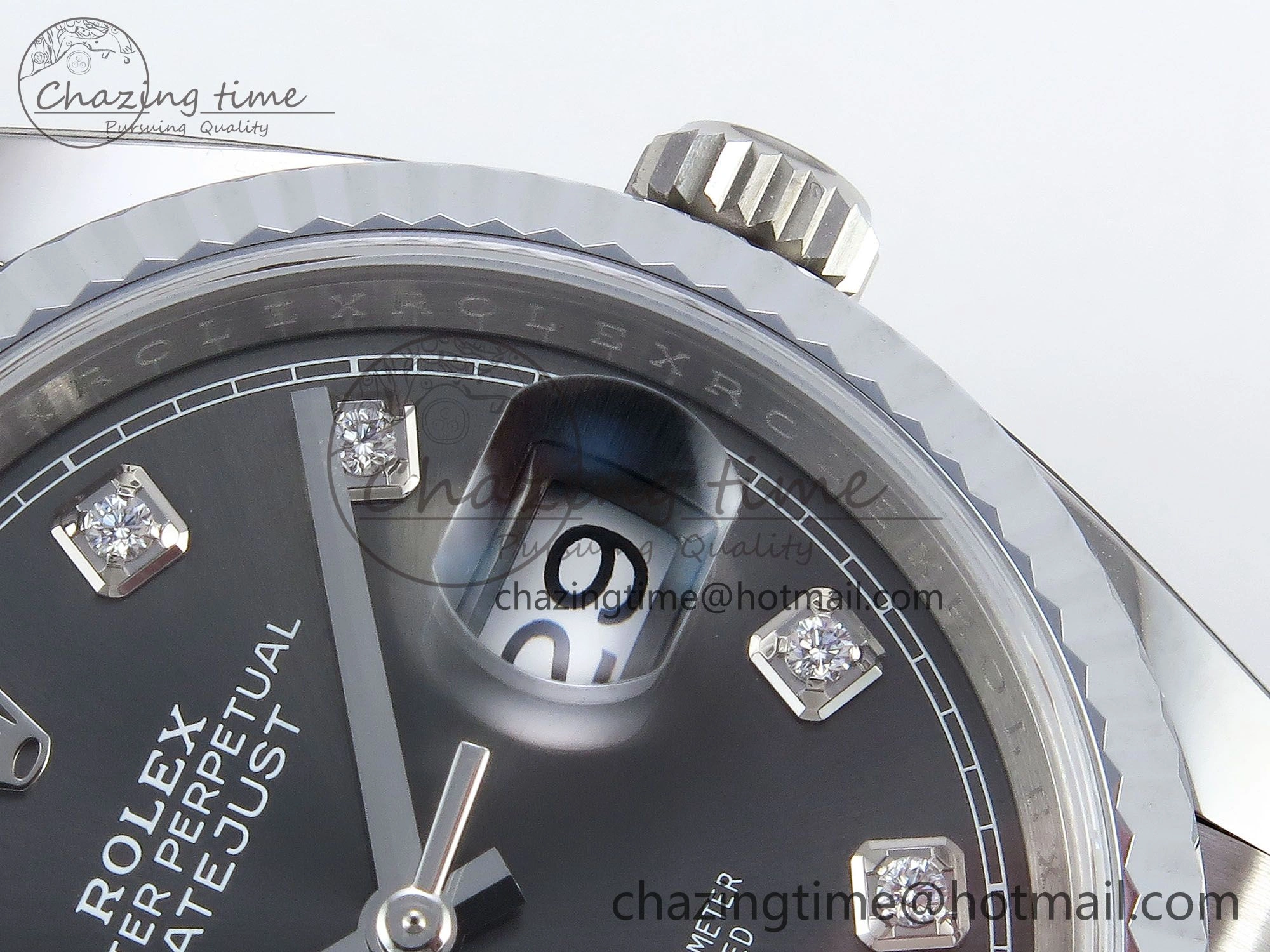 Datejust 36mm 126234 904L Steel HGF 1:1 Best Edition Gray Diamonds Dial on SS Bracelet VR3235