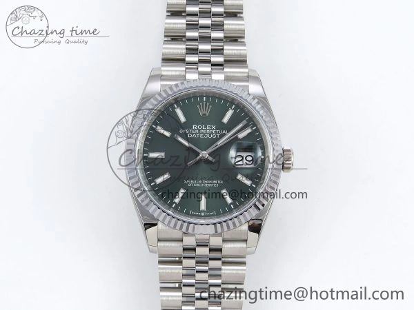 Datejust 36mm 126234 904L Steel HGF 1:1 Best Edition Green Dial on SS Bracelet VR3235