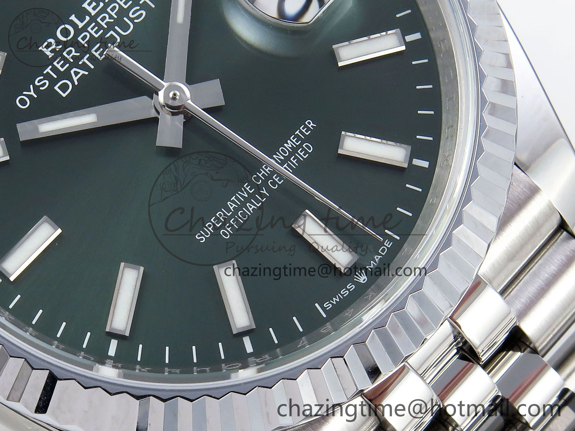 Datejust 36mm 126234 904L Steel HGF 1:1 Best Edition Green Dial on SS Bracelet VR3235