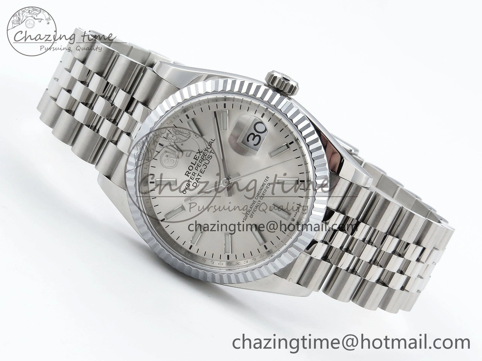 Datejust 36mm 126234 904L Steel HGF 1:1 Best Edition Silver Dial on SS Bracelet VR3235