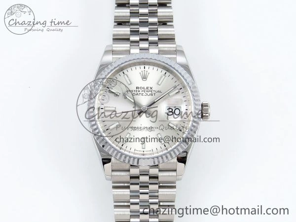 Datejust 36mm 126234 904L Steel HGF 1:1 Best Edition Silver Dial on SS Bracelet VR3235