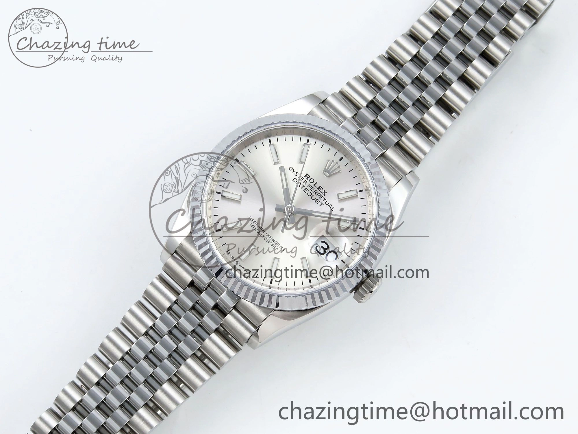 Datejust 36mm 126234 904L Steel HGF 1:1 Best Edition Silver Dial on SS Bracelet VR3235