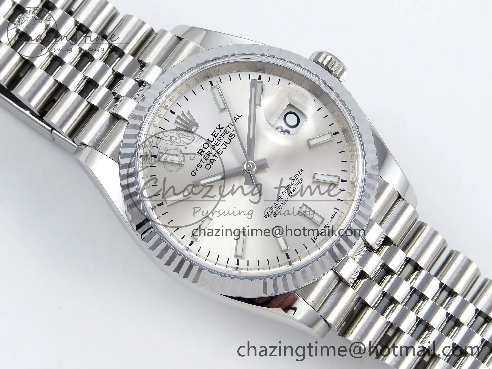 Datejust 36mm 126234 904L Steel HGF 1:1 Best Edition Silver Dial on SS Bracelet VR3235
