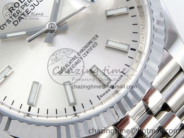 Datejust 36mm 126234 904L Steel HGF 1:1 Best Edition Silver Dial on SS Bracelet VR3235