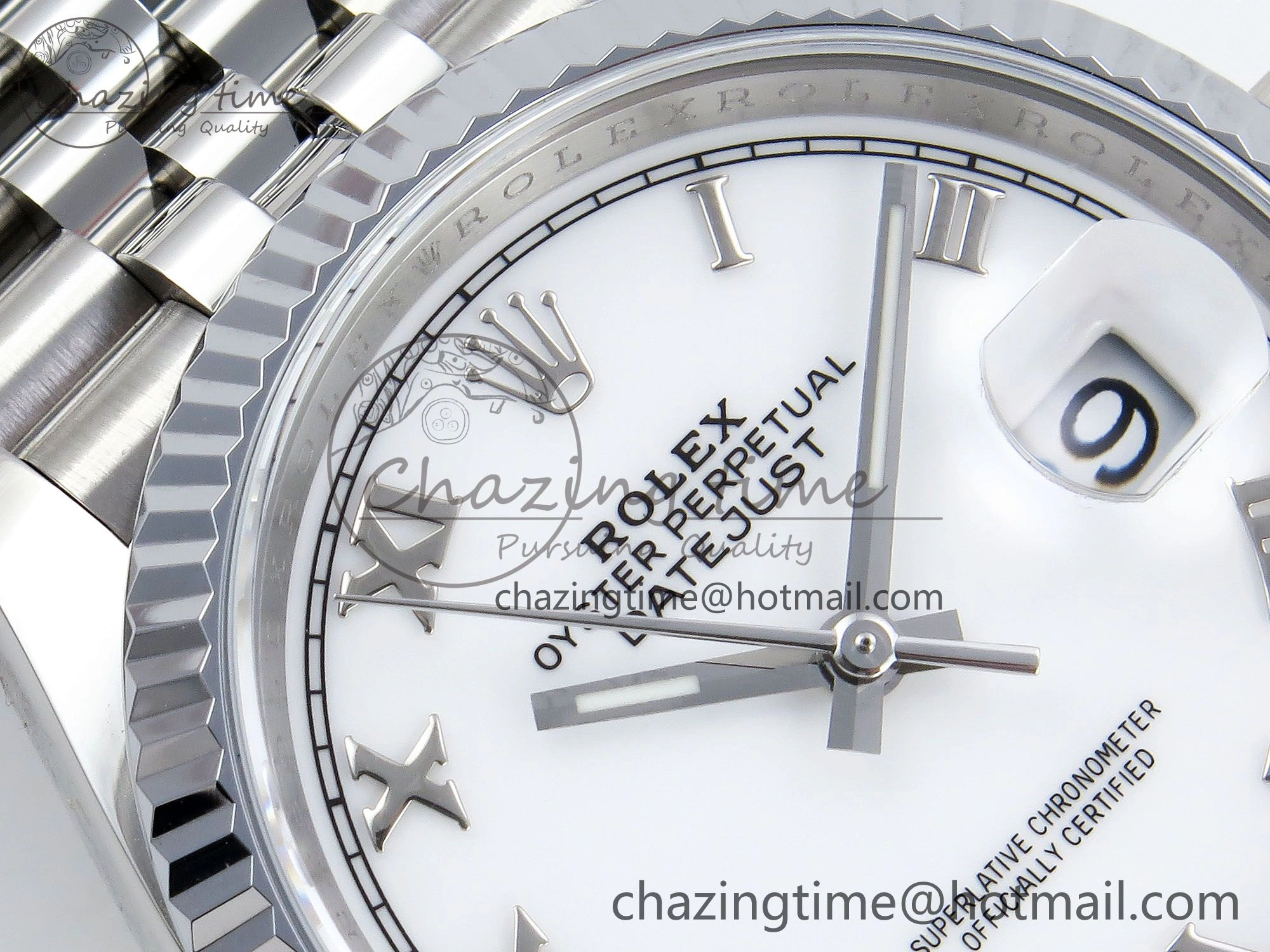 Datejust 36mm 126234 904L Steel HGF 1:1 Best Edition White Dial Roman Number Markers on SS Bracelet VR3235