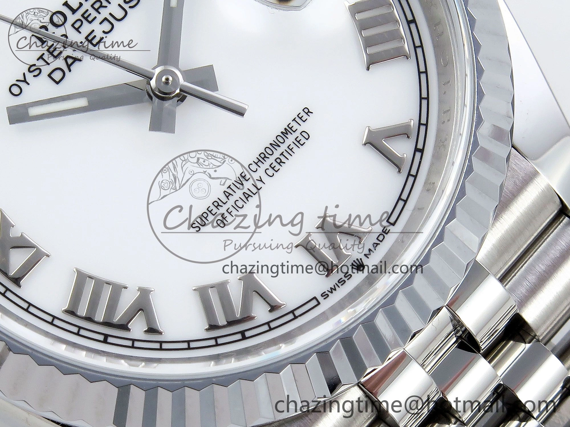 Datejust 36mm 126234 904L Steel HGF 1:1 Best Edition White Dial Roman Number Markers on SS Bracelet VR3235