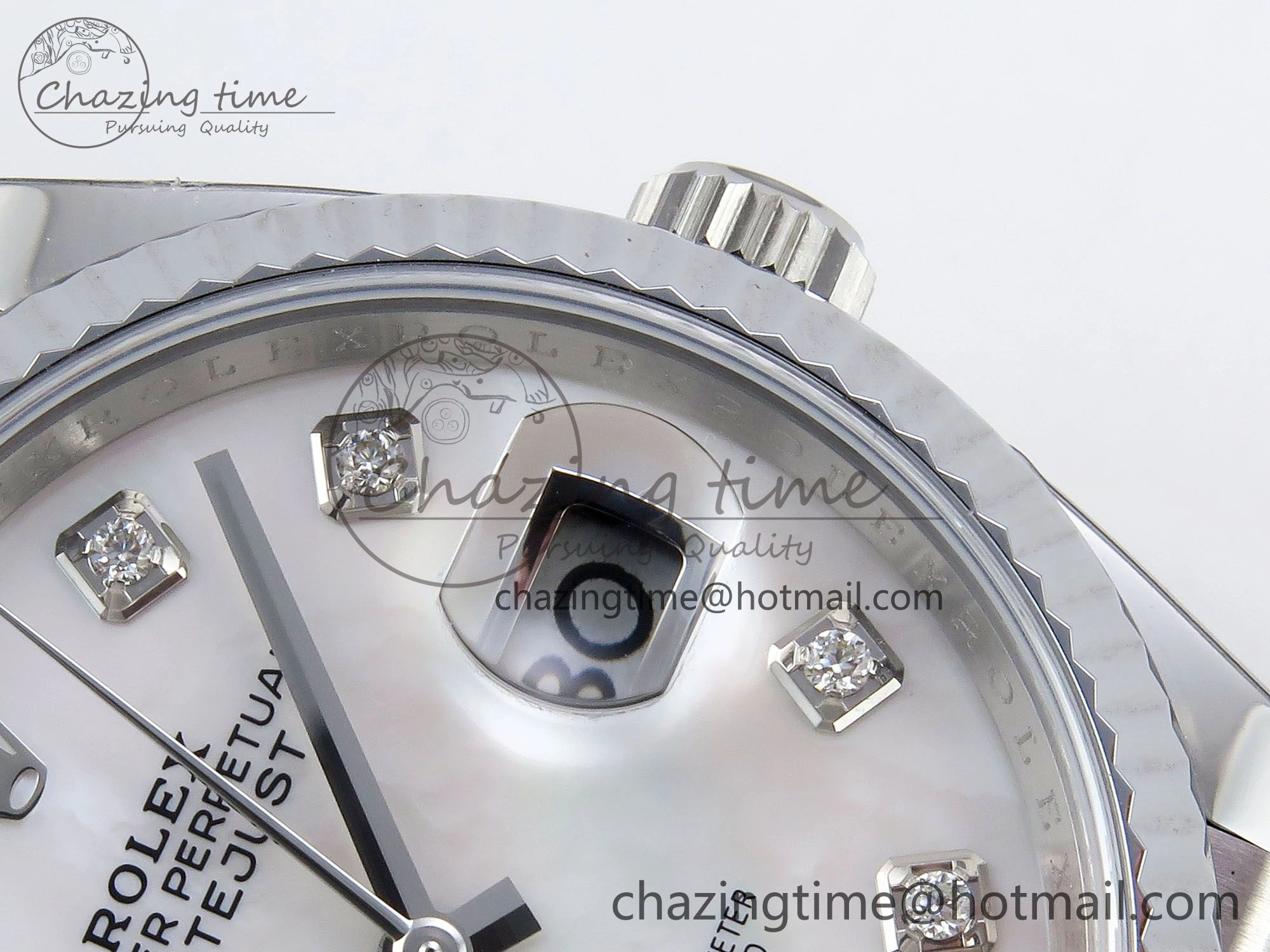 Datejust 36mm 126234 904L Steel HGF 1:1 Best Edition White Mop Dial on SS Bracelet VR3235
