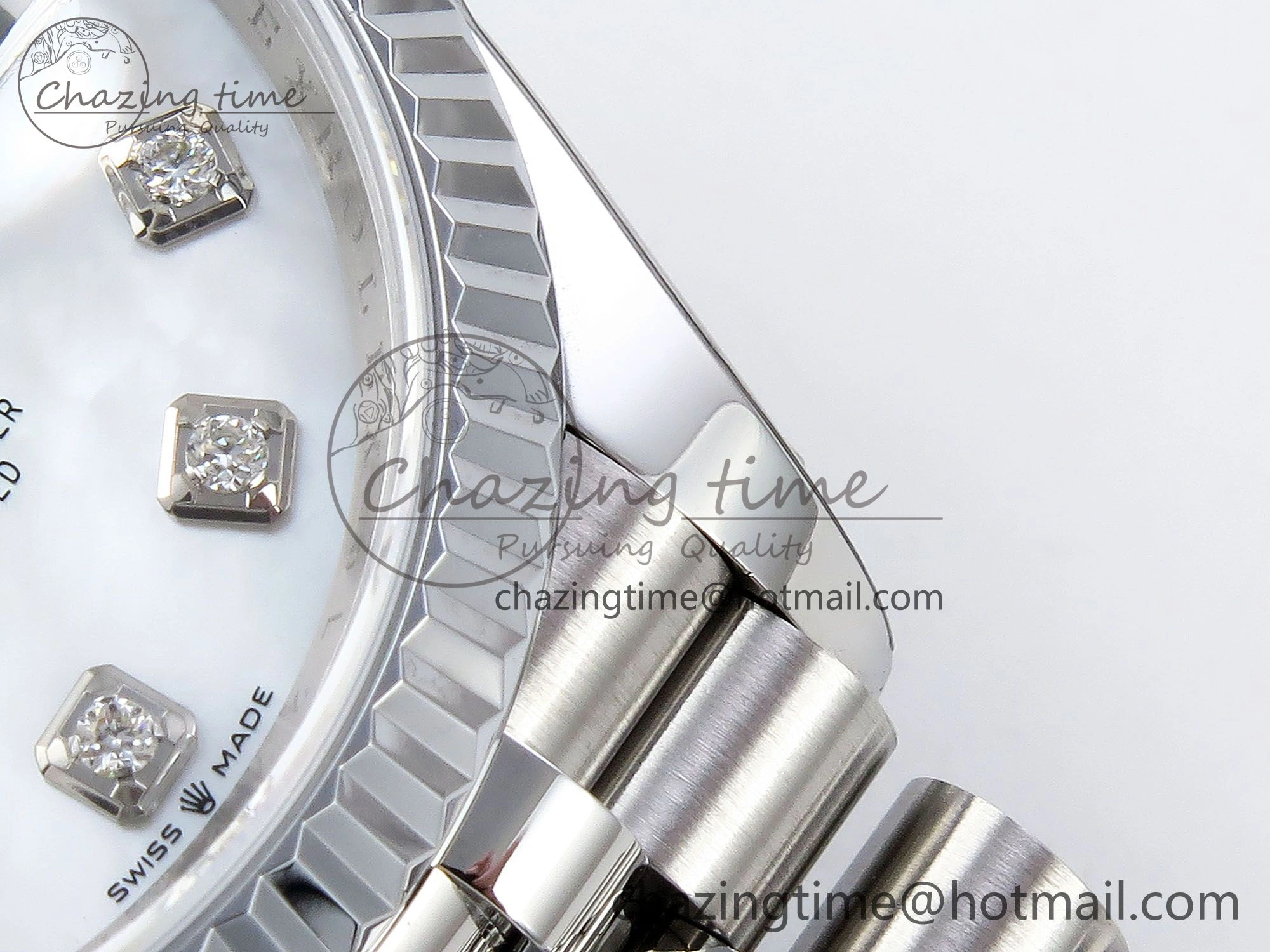 Datejust 36mm 126234 904L Steel HGF 1:1 Best Edition White Mop Dial on SS Bracelet VR3235