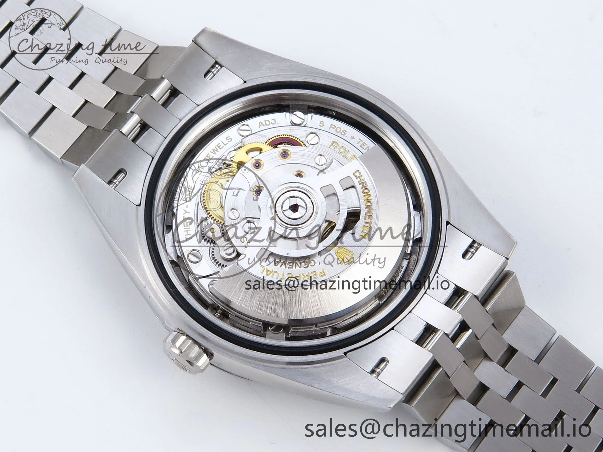 Datejust 41 SS Clean 1:1 Best Edition Gray Dial Green Roman Dial on SS Bracelet VR3235