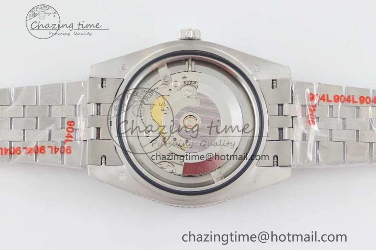 Datejust 41 SS Full Diamonds TWF 1:1 Best Edition Gray Roman Markers Dial on Jubilee Bracelet A2824