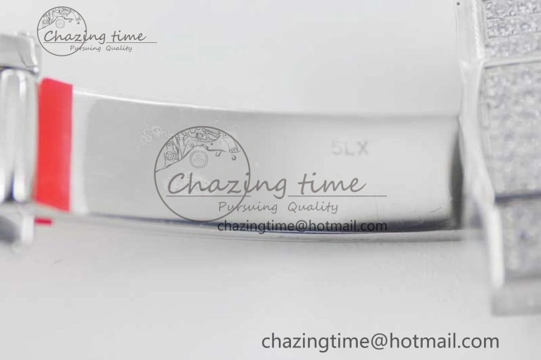 Datejust 41 SS Full Diamonds TWF 1:1 Best Edition Gray Roman Markers Dial on Jubilee Bracelet A2824