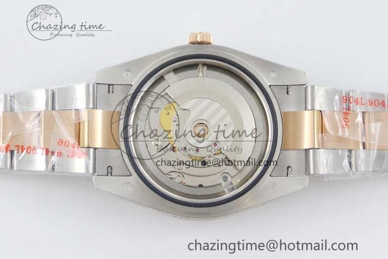 Datejust 41 SS RG Full Diamonds TWF 1:1 Best Edition Arabic Markers Dial on Bracelet A2824