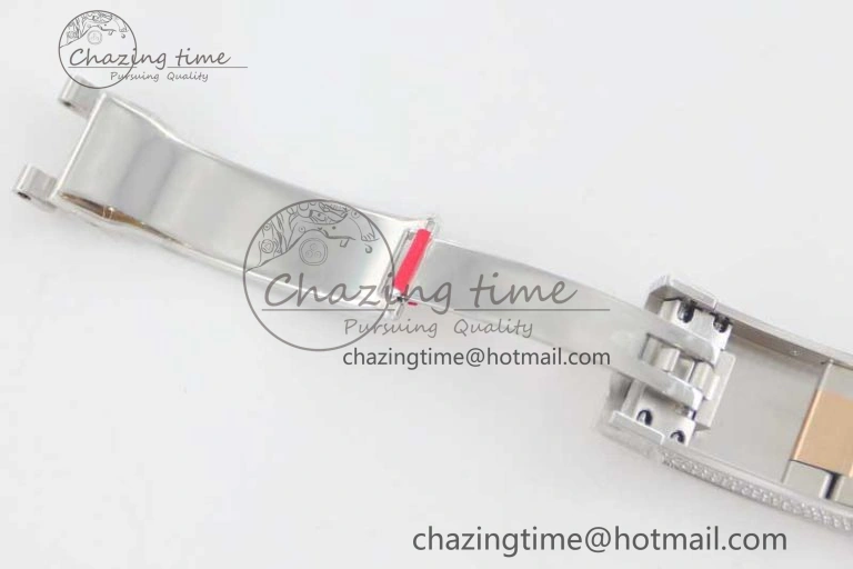 Datejust 41 SS RG Full Diamonds TWF 1:1 Best Edition Arabic Markers Dial on Bracelet A2824
