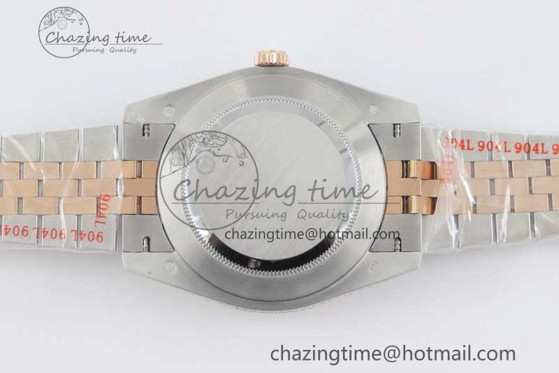 Datejust 41 SS RG Full Diamonds TWF 1:1 Best Edition Arabic Markers Dial on Jubilee Bracelet A2824