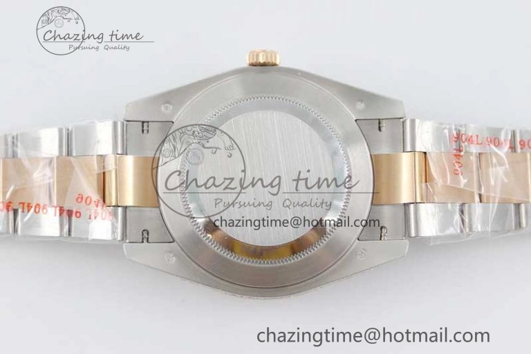Datejust 41 SS RG Full Diamonds TWF 1:1 Best Edition Diamonds Stick Markers Dial on Bracelet A2824