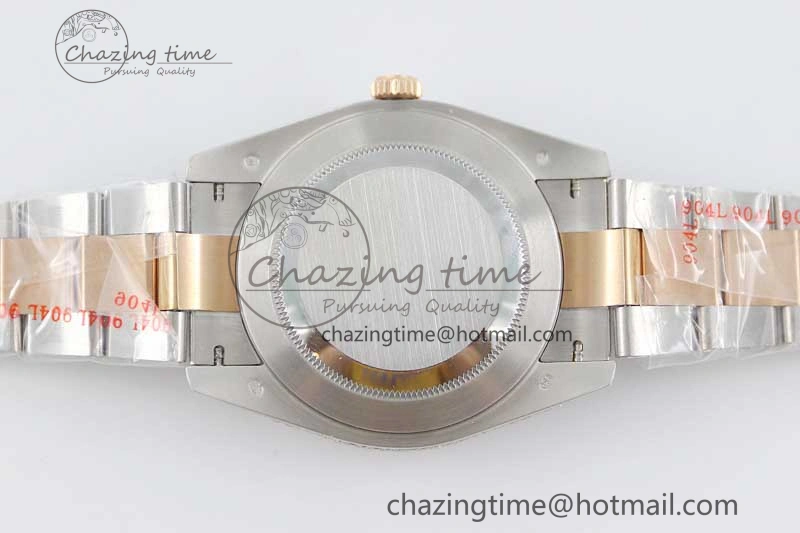 Datejust 41 SS RG Full Diamonds TWF 1:1 Best Edition Diamonds Stick Markers Dial on Bracelet A2824