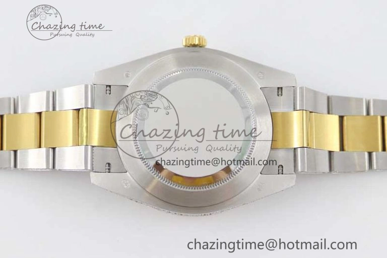 Datejust 41 SS YG Full Diamonds TWF 1:1 Best Edition Arabic Markers Dial on Bracelet A2824
