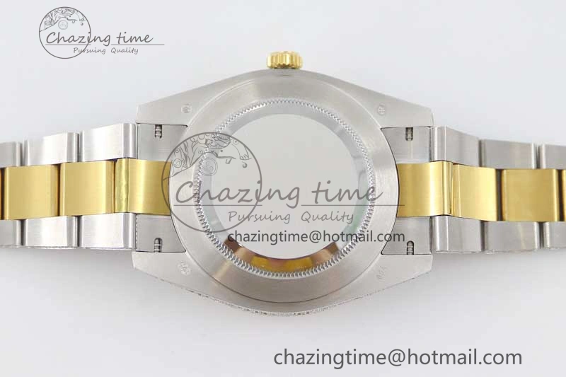 Datejust 41 SS YG Full Diamonds TWF 1:1 Best Edition Arabic Markers Dial on Bracelet A2824