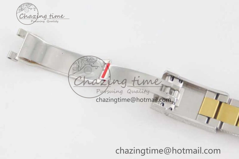 Datejust 41 SS YG Full Diamonds TWF 1:1 Best Edition Arabic Markers Dial on Bracelet A2824