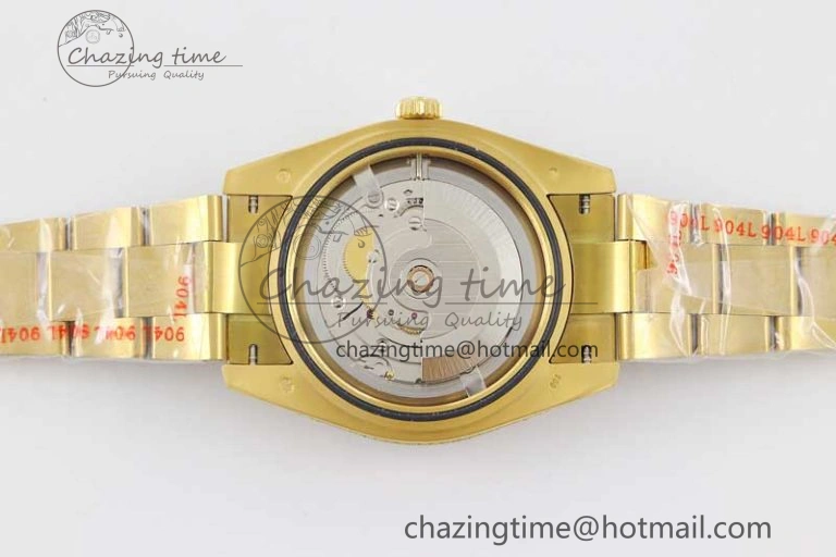 Datejust 41 YG Full Diamonds TWF 1:1 Best Edition Arabic Markers Dial on Bracelet A2824
