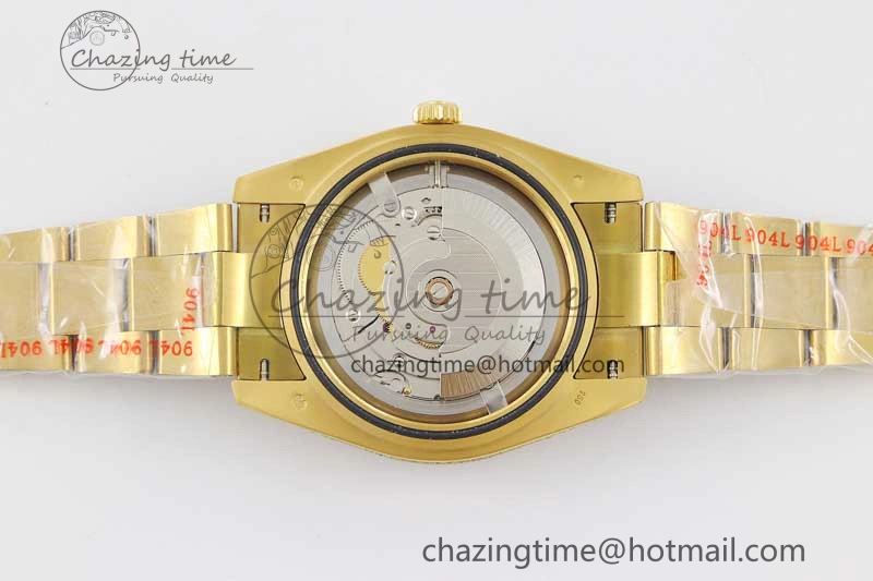 Datejust 41 YG Full Diamonds TWF 1:1 Best Edition Arabic Markers Dial on Bracelet A2824