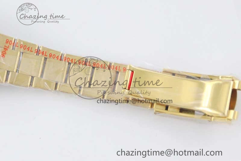 Datejust 41 YG Full Diamonds TWF 1:1 Best Edition Arabic Markers Dial on Bracelet A2824
